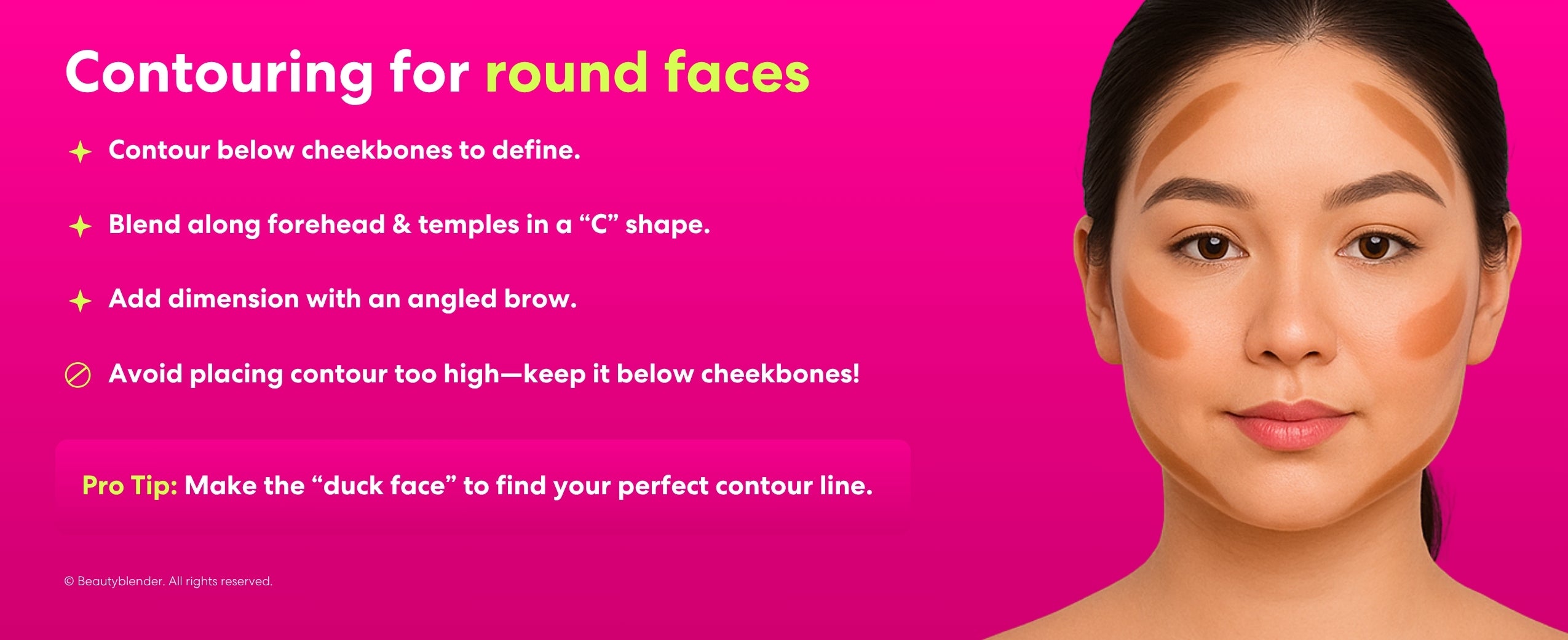 How to contour a round face?