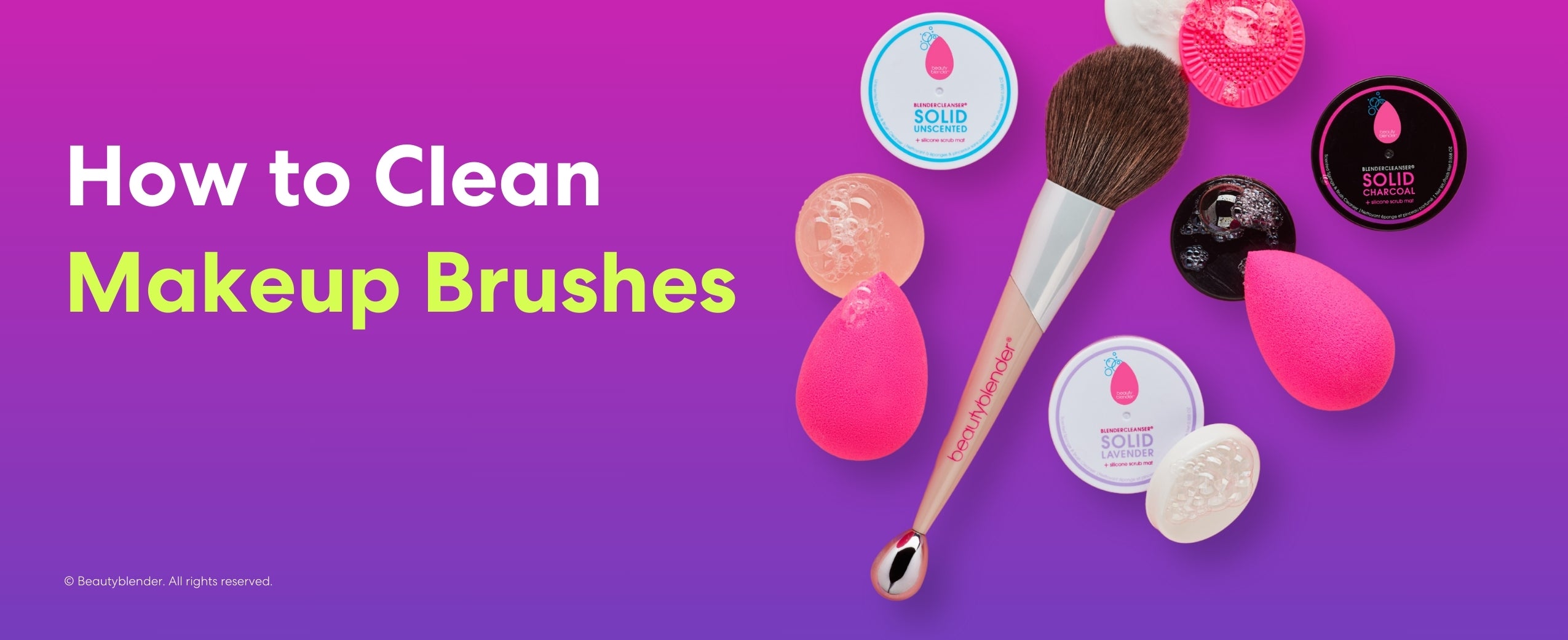 How to clean makeup brushes
