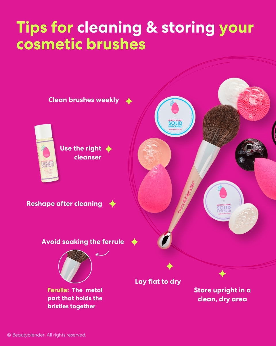 Tips for Cleaning and Storing your Cosmetics Brushes
